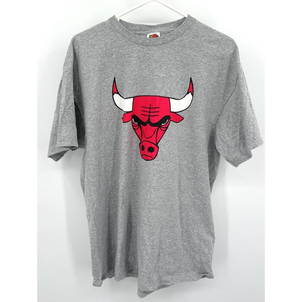 ESPN Radio 1000 Chicago Bulls Fruit of the Loom Gray‎ T Shirt Mens Sz XL